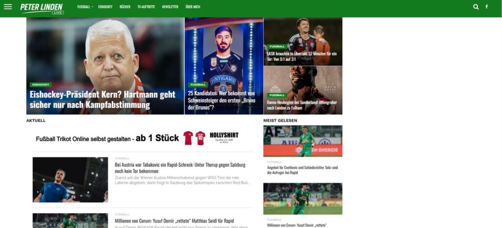 Website peterlinden.live